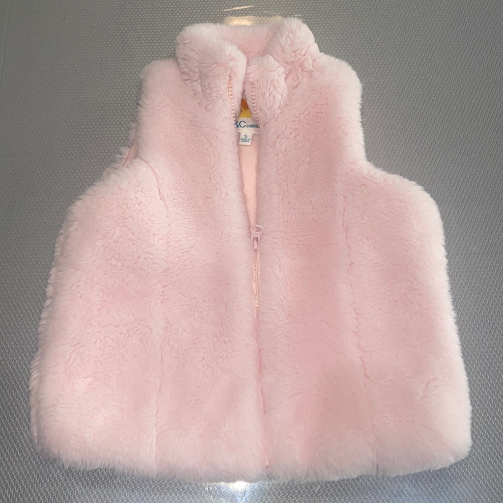 Pink Fuzzy Vest